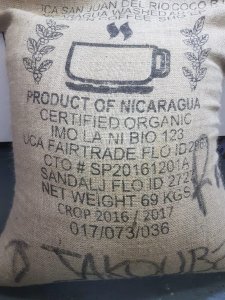 NICARAGUA - Washed San Juan del Rio Coco - FAIRTRADE ORGANIC 1 kg